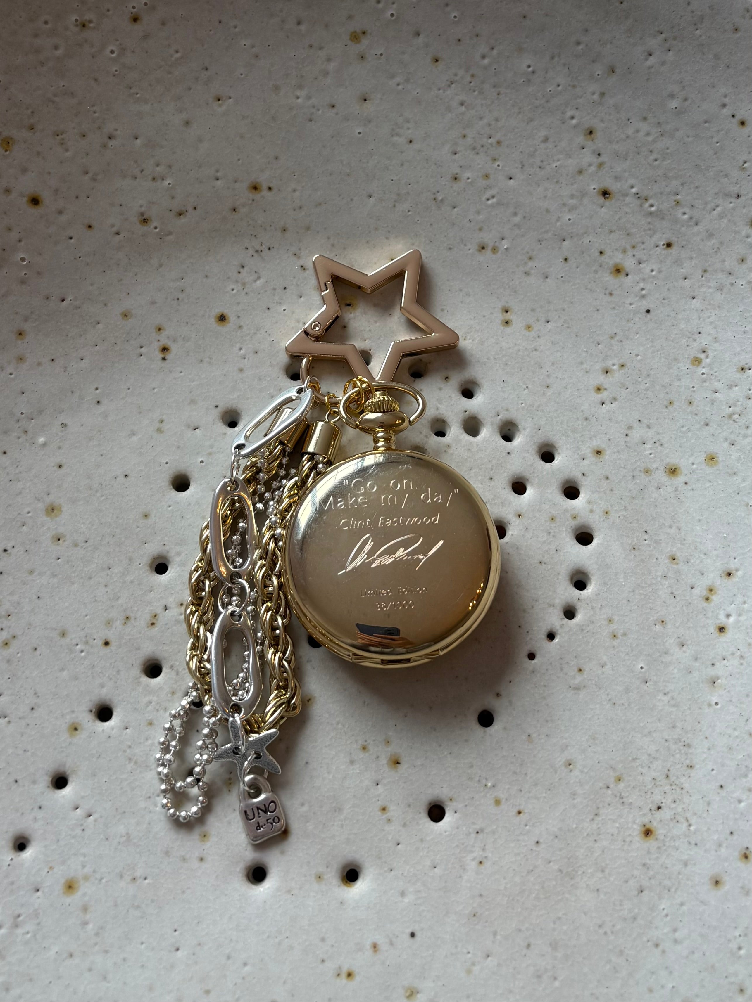 Limited Edition Clint Eastwood Pocket Watch Charm